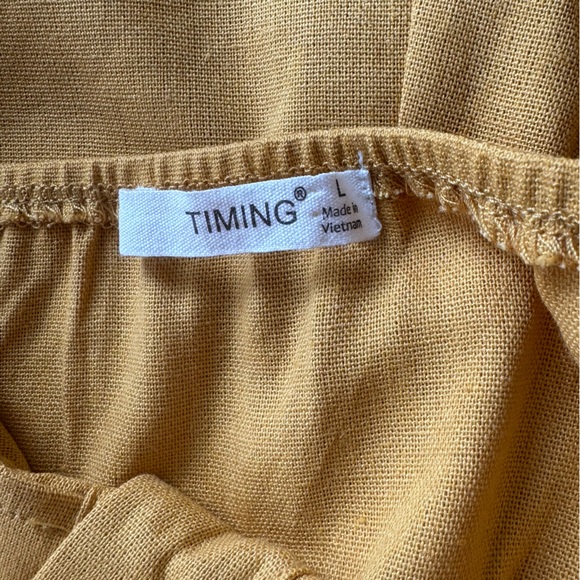 Timing Button-Front Romper Sz L - Picture 4 of 7